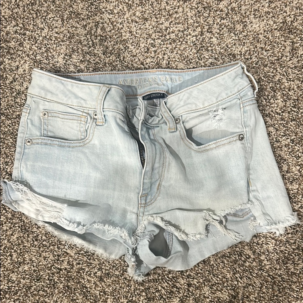 American Eagle Outfitters Light Blue Denim Shorts